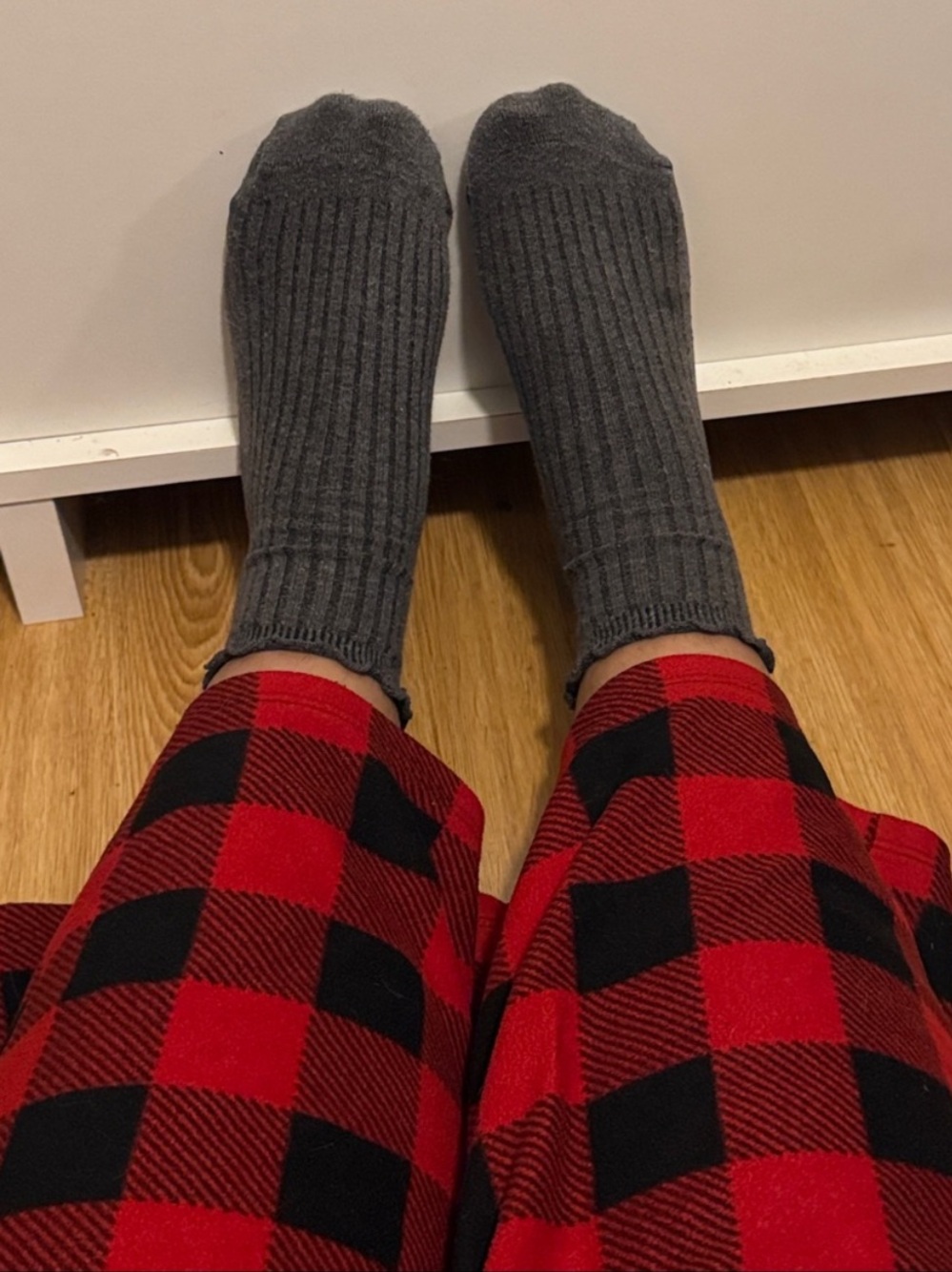Gray Ribbed Socks :) - Picture 2 of 2